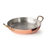 Сковорода для подачи «Купер плюс» с двумя ручками полир., с лужением медь,олово 1,2л D=230,H=45мм ме