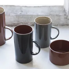 Кружка «Террес де Ревес» керамика 280мл D=6,H=13,L=8см серо-голуб.,бежев., изображение 2