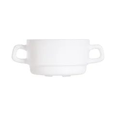 Broth cup “Restaurant” glass 310ml D=100,H=55,L=136mm white