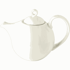 Чайник заварочный «Винтаж» без крышки фарфор 0,6л D=12,5,H=11,L=19,5см кремов.