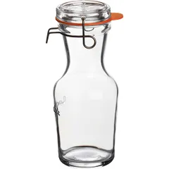 Decanter with lid glass 0.5l D=70,H=211mm clear.