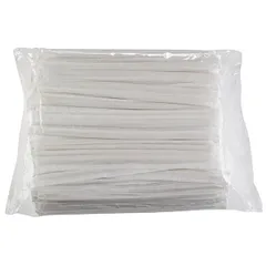 Трубочки «EcoPack»[200шт] кук. крах. D=6,H=240мм белый, изображение 2