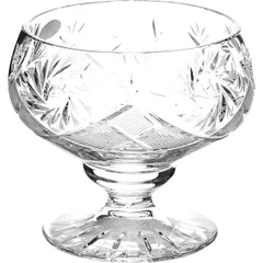 Vase for table setting crystal D=12.5,H=12.5cm clear.