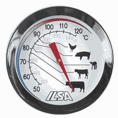 Meat thermometer (+50° +120° C)  steel  D=50, L=135mm  metal.