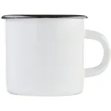 Кружка эмалированная 400мл ,L=11см белый