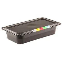 Gastronorm container (1/3) without lid  polyprop.  2.4 l , H=65, L=325, B=176mm  black