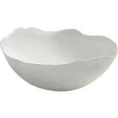 Salad bowl “Roos” bone porcelain D=15,H=7cm white