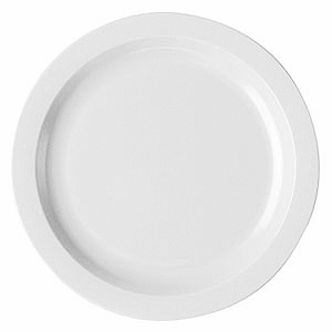 Тарелка поликарбонат D=25,5см белый