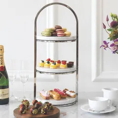 Этажерка 3 яруса на 3 емкости сталь нерж. ,H=55,3,L=24,2,B=21,8см металлич., изображение 2