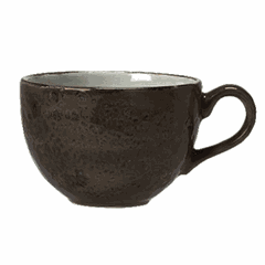 Coffee cup “Kraft Gray”  porcelain  85 ml  D=65, H=50, L=85 mm  gray