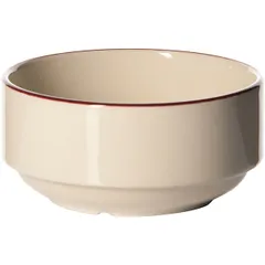 Чашка бульонная «Кларет» фарфор 285мл D=12,H=6см бежев.,бордо