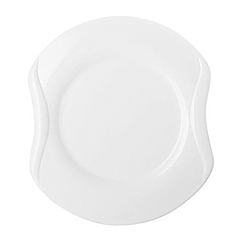 Plate “Odas” porcelain D=21cm white