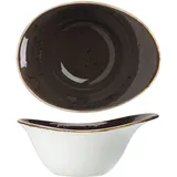 Салатник «Крафт» фарфор 450мл ,H=75,L=180,B=140мм серый