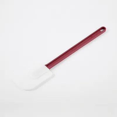 Лопатка жаропрочная силикон,пластик ,L=407/117,B=72мм белый,красный