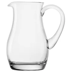 Jug glass 1l D=11.3,H=19,L=15.3cm clear.