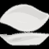 Салатник «Кунстверк» лист фарфор 0,82л ,H=42,L=360,B=210мм белый