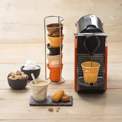 Стакан для горячих напитков «Фруассэ» фарфор 80мл D=65,H=60мм черный, изображение 3