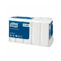 Салфетки бумажные Tork  24*24, белые, 1 слой, листов 200/в коробе 20