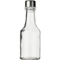 Oil container  glass, stainless steel  250 ml  D=55, H=180 mm  transparent, metal.