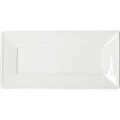 Блюдо «Кунстверк» прямоугольное фарфор ,L=20,B=10см белый, изображение 2