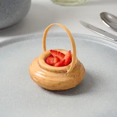 Тарелка «Сейко» с бортом фарфор D=240,H=14мм серый, Диаметр (мм): 240, изображение 3