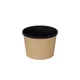Контейнер бумажный OneBowl для супа картон 380мл D=102/77,H=72мм черный