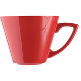 Чашка кофейная «Шиир Фиренза Ред» фарфор 85мл D=65,H=52,L=85мм красный,белый
