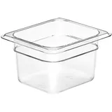Гастроемкость GN 1/6 поликарбонат 1,6л ,H=10,L=17,6,B=16,2см прозр.