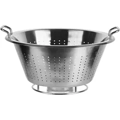 Colander stainless steel 15l D=40,H=18cm metal.