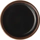 Тарелка «Кото» мелкая фарфор D=150,H=13мм черный,коричнев.