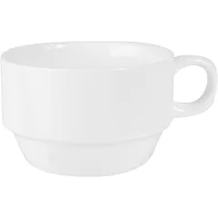 Coffee cup “Kunstwerk”  porcelain  125 ml  D=72, H=40, L=92 mm  white