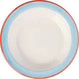 Блюдце «Рио Блю» для масла фарфор D=11,H=2см белый,синий