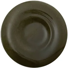 Deep plate “Mundo Amazonia”  porcelain  D=26.6 cm  dark green.