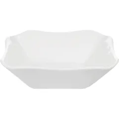 Salad bowl “Dove” square  porcelain  250 ml , H=35, L=130, B=130mm  white