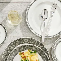 Тарелка «Бид Траффл Вош» фарфор D=16,5см белый,серый, изображение 4