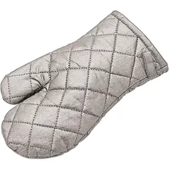 Potholder-mitten (up to 150C no more than 10 sec)  textile , H=1, L=30, B=17 cm  gray