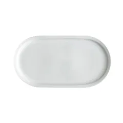 Тарелка «Эр-гоу!» овальная керамика ,H=2,L=37,B=20см белый