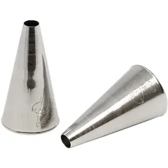 Pastry nozzle[2 pcs] stainless steel D=4,L=120,B=60mm metal.