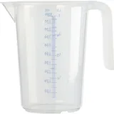 Стакан мерный с ручкой полипроп. 1л D=10,H=18см прозр.