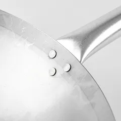 Сковорода-вок сталь нерж.,дерево D=40см, изображение 2