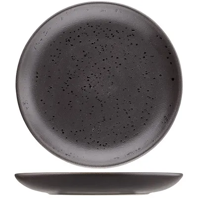 Тарелка «Оникс» плоская без полей керамика D=210,H=23мм черный, Диаметр (мм): 210