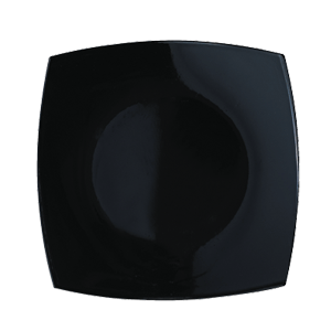 Тарелка «Квадрато» мелкая стекло ,L=19,B=19см черный