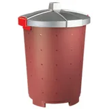 Бак для мусора с крышкой полипроп. 25л D=35,H=45см бордо