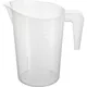 Стакан мерный с ручкой пластик 2л ,H=23,L=22,B=15см белый