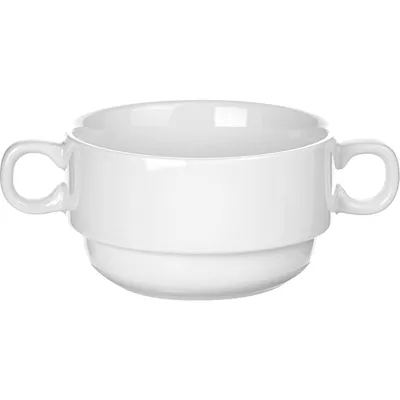 Чашка бульонная «Акапулько» фарфор 300мл D=105,H=60мм белый, изображение 3