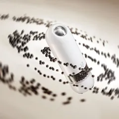 Мельница для перца «Аляска» электрическая (батарейки) акрил ,H=17,B=5см прозр.,белый, изображение 3