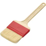 Кисть кондитерская пластик,щетина натур. ,L=235/40,B=75мм бежев.,красный