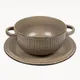 Чашка бульонная «Ритм Терракота» керамика 0,6л D=14,H=7см терракот, Цвет: Терракот, изображение 3