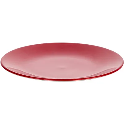 Тарелка «Фиренза Ред Контур» фарфор D=203,H=23мм красный,белый, изображение 2