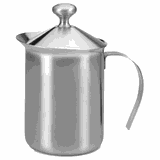 Молочник «Леопольд» с прессом сталь нерж. 0,95л ,H=178,L=172,B=98мм металлич.